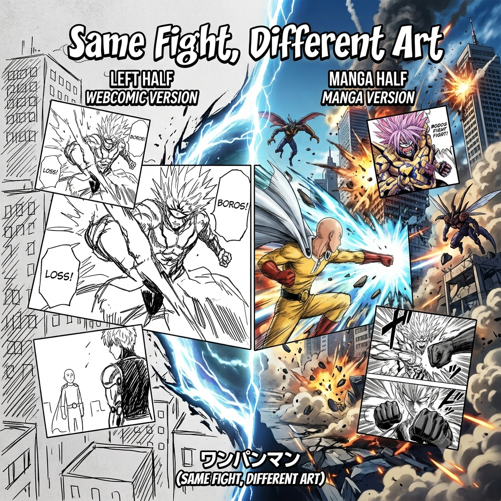 One Punch Man Webcomic vs Manga Which Version Should You Read