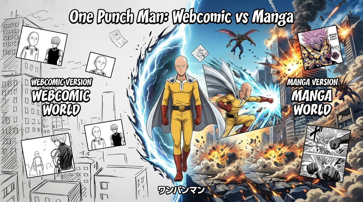 One Punch Man Webcomic vs Manga Which Version Should You Read